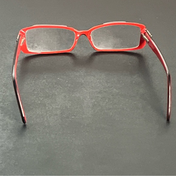 Versace Womens Rectangular Frame Eyeglasses Reading Glasses Red *FRAMES ONLY* - Picture 3 of 11